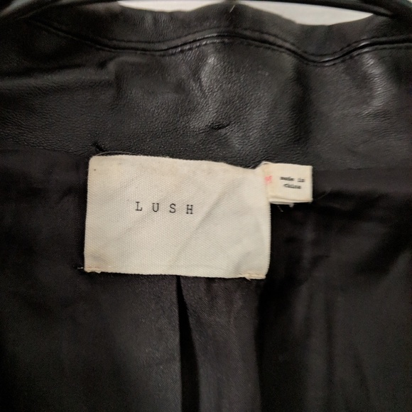 LUSH MILITARY LEATHER JACKET - Picture 3 of 5